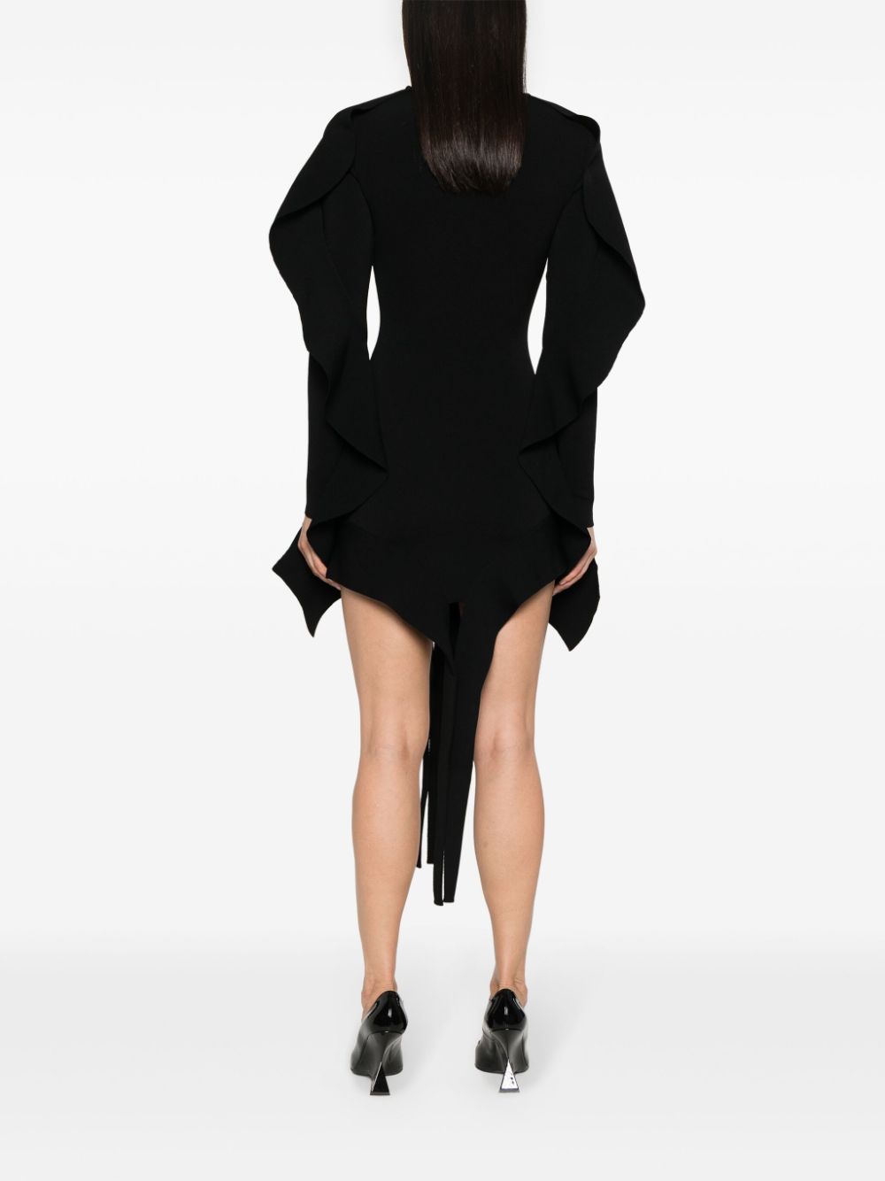MUGLER asymmetric Mini Dress