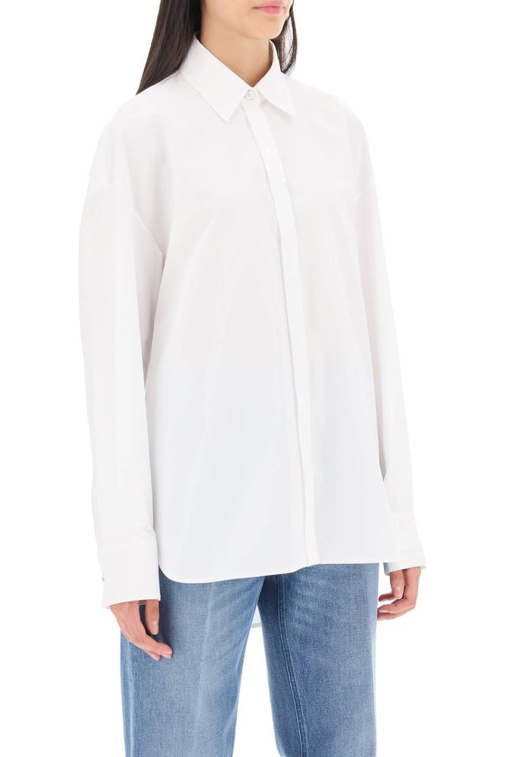 Versace Oversized Poplin Shirt   Bianco