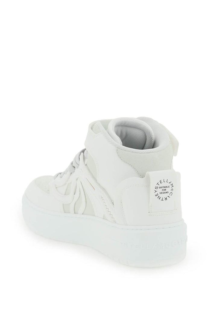 Stella Mc Cartney S Wave High Top Sneakers   Bianco