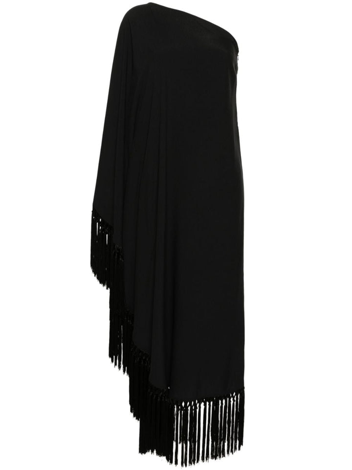 TALLER MARMO PRE One-Shoulder Fringe Dress