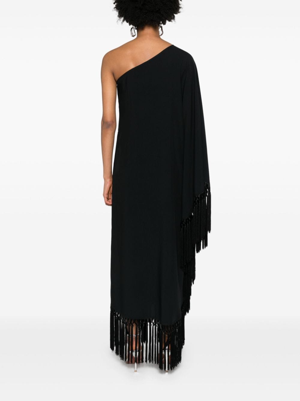 TALLER MARMO PRE One-Shoulder Fringe Dress