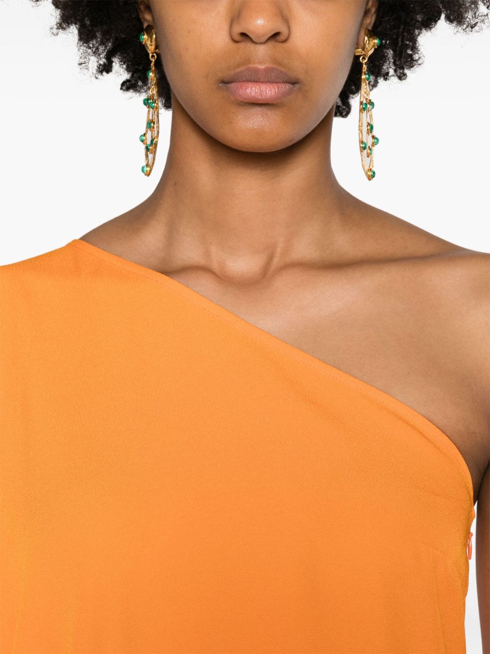 TALLER MARMO PRE One-Shoulder Fringed Dress