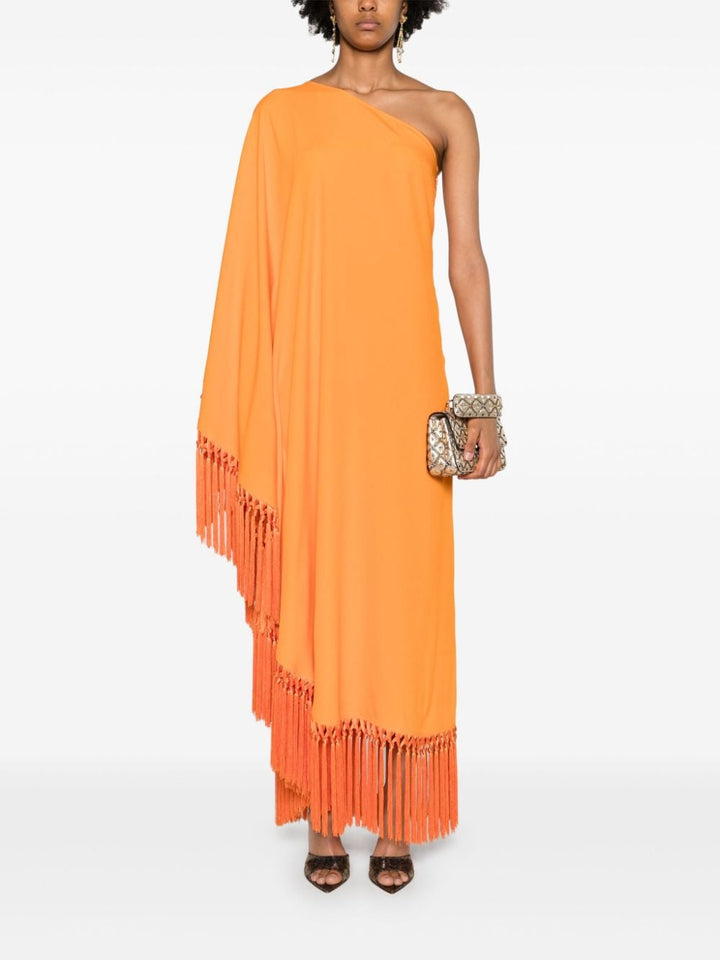 TALLER MARMO PRE One-Shoulder Fringed Dress