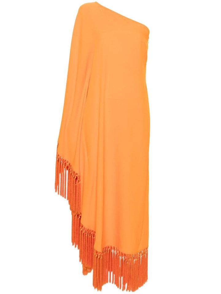 TALLER MARMO PRE One-Shoulder Fringed Dress