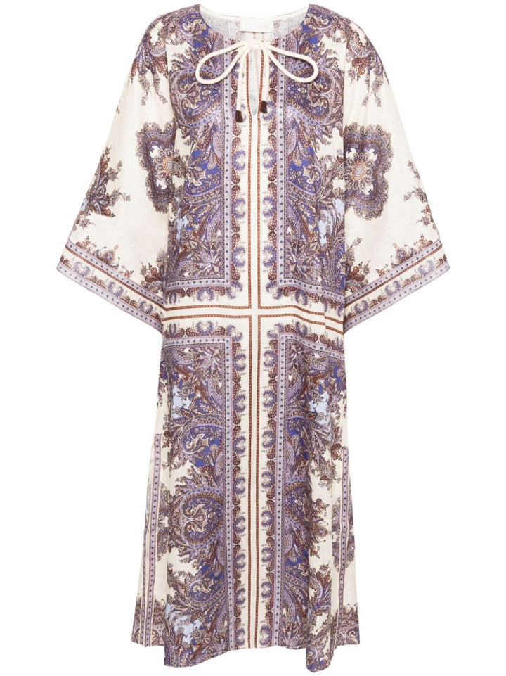 Zimmermann Paisley Kaftan Dress