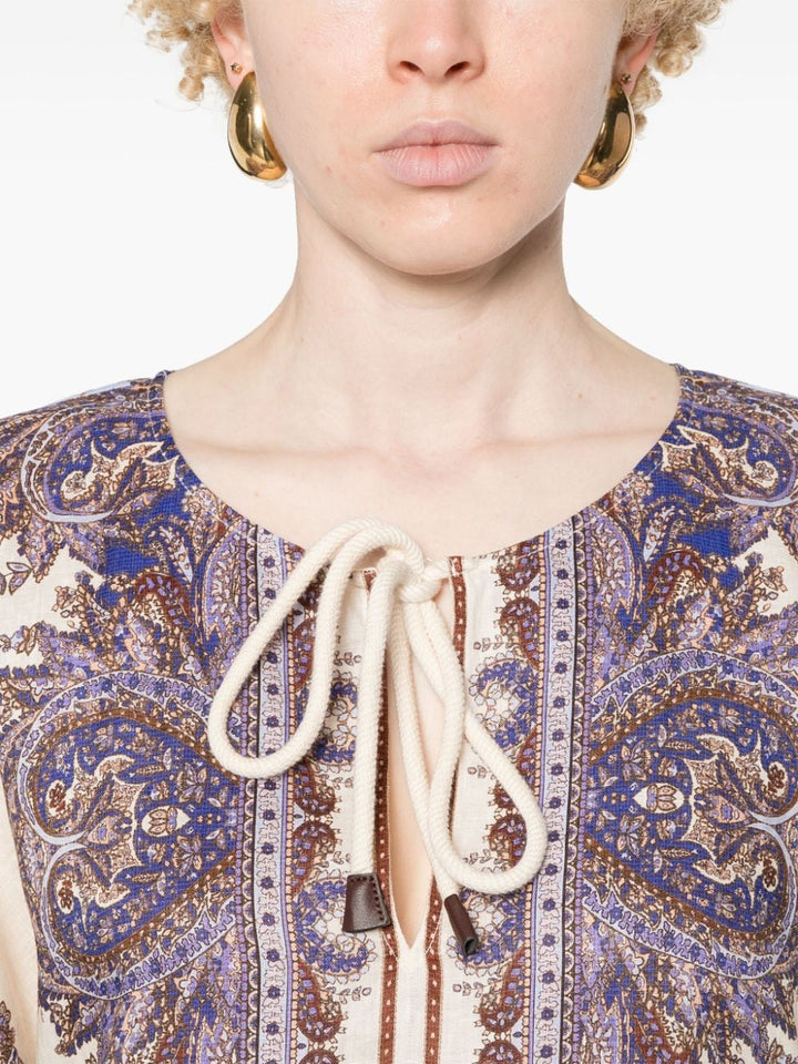 Zimmermann Paisley Kaftan Dress