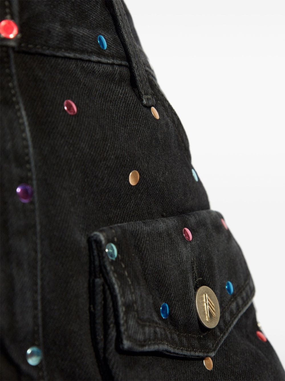 The Attico May Denim Mini Skirt