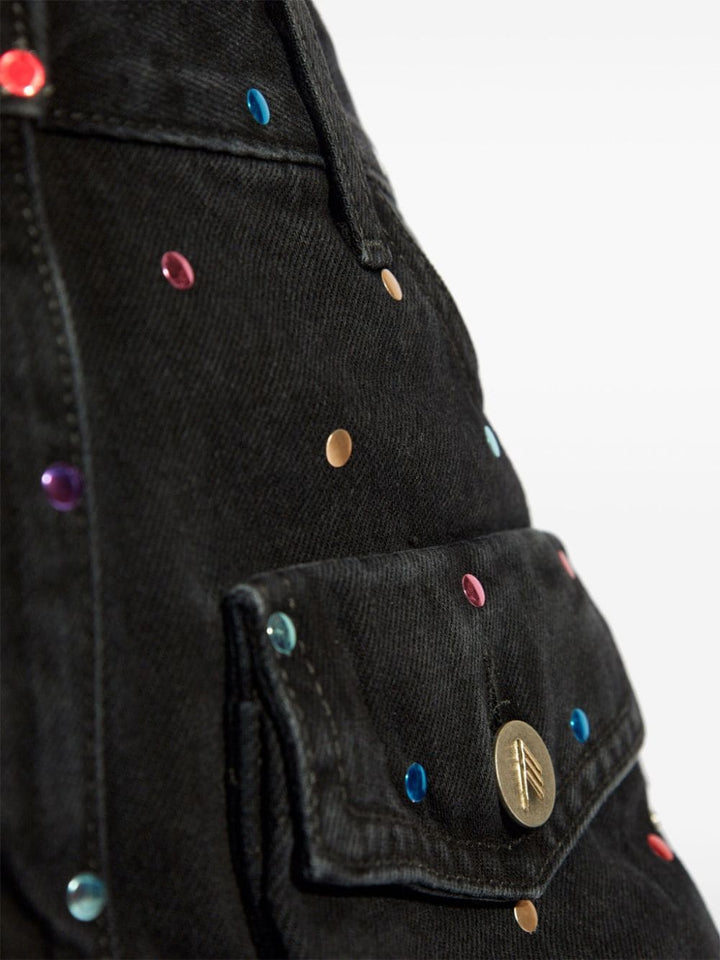 The Attico May Denim Mini Skirt