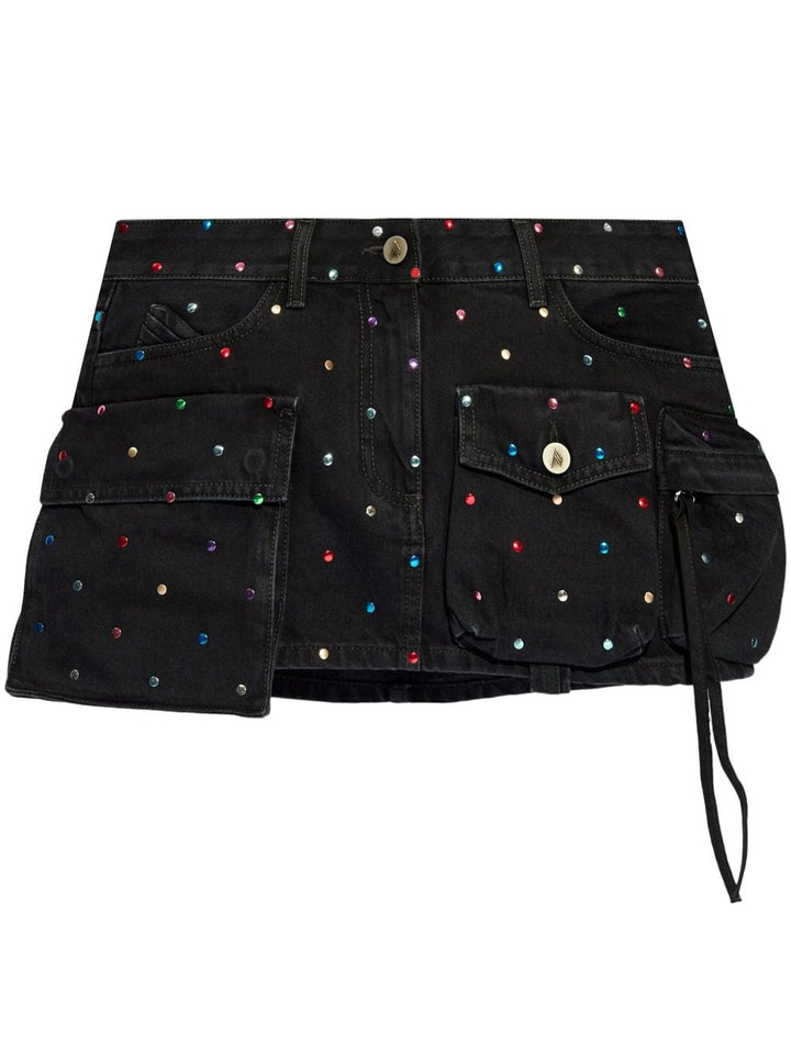The Attico May Denim Mini Skirt