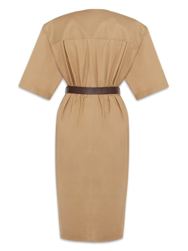 Saint Laurent Belted Safari Dress