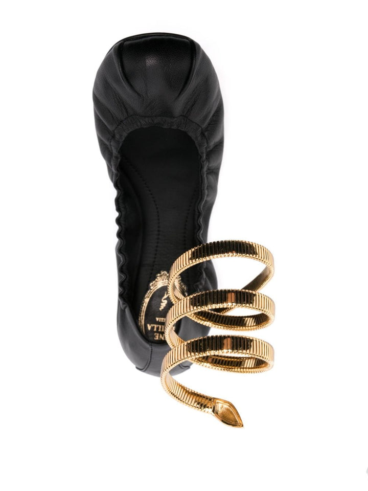 René Caovilla Juniper leather ballets