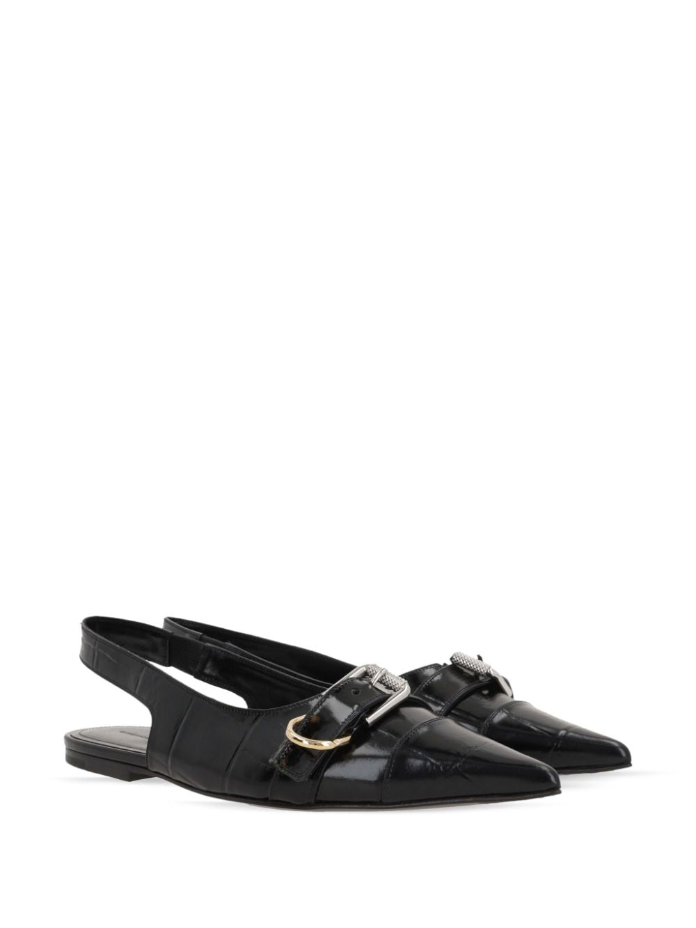 Givenchy Voyou leather slingback flats
