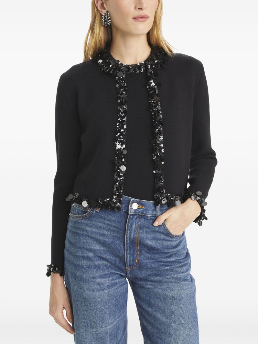 Tory Burch sequin embellishment Cardigan