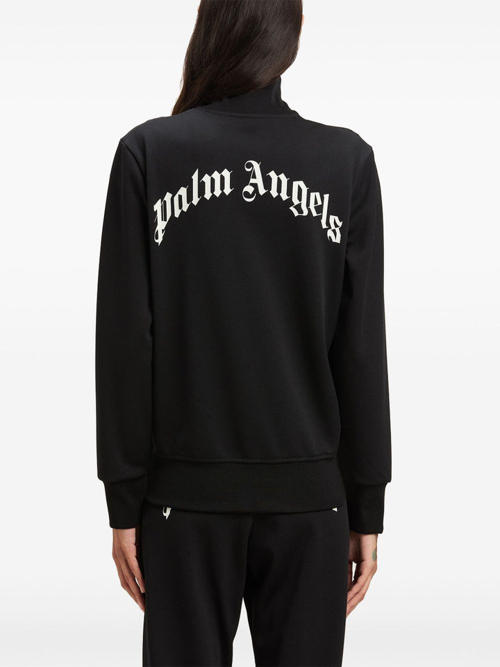 Palm Angels zip logo sweatshirt