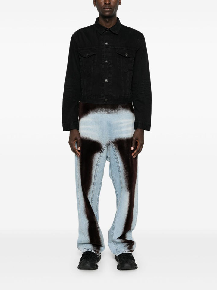 Balenciaga Black Denim Logo Jacket