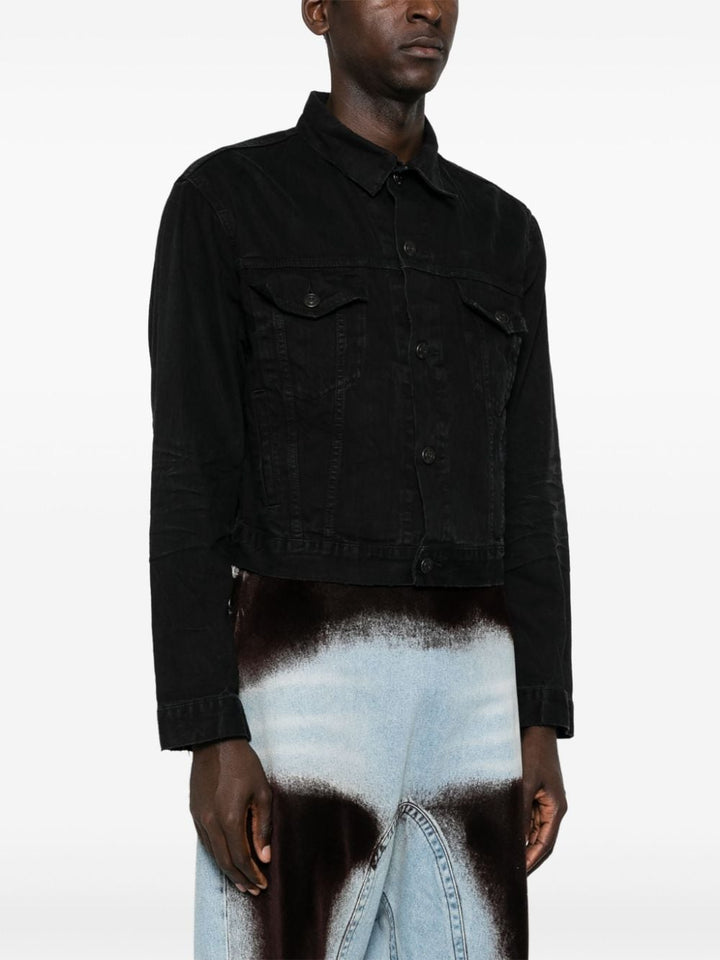 Balenciaga Black Denim Logo Jacket