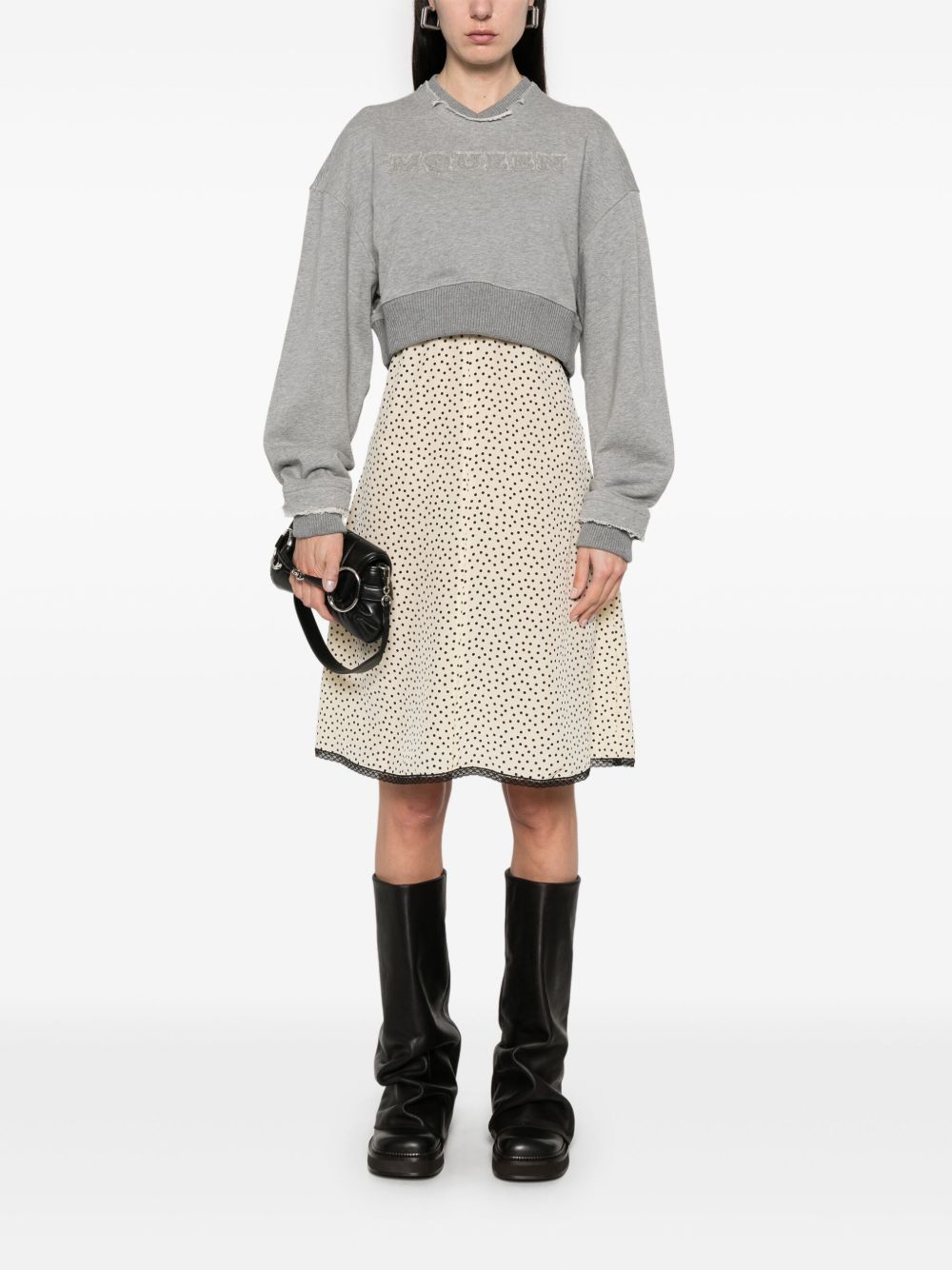 Alexander McQueen Cropped Sweatshirt