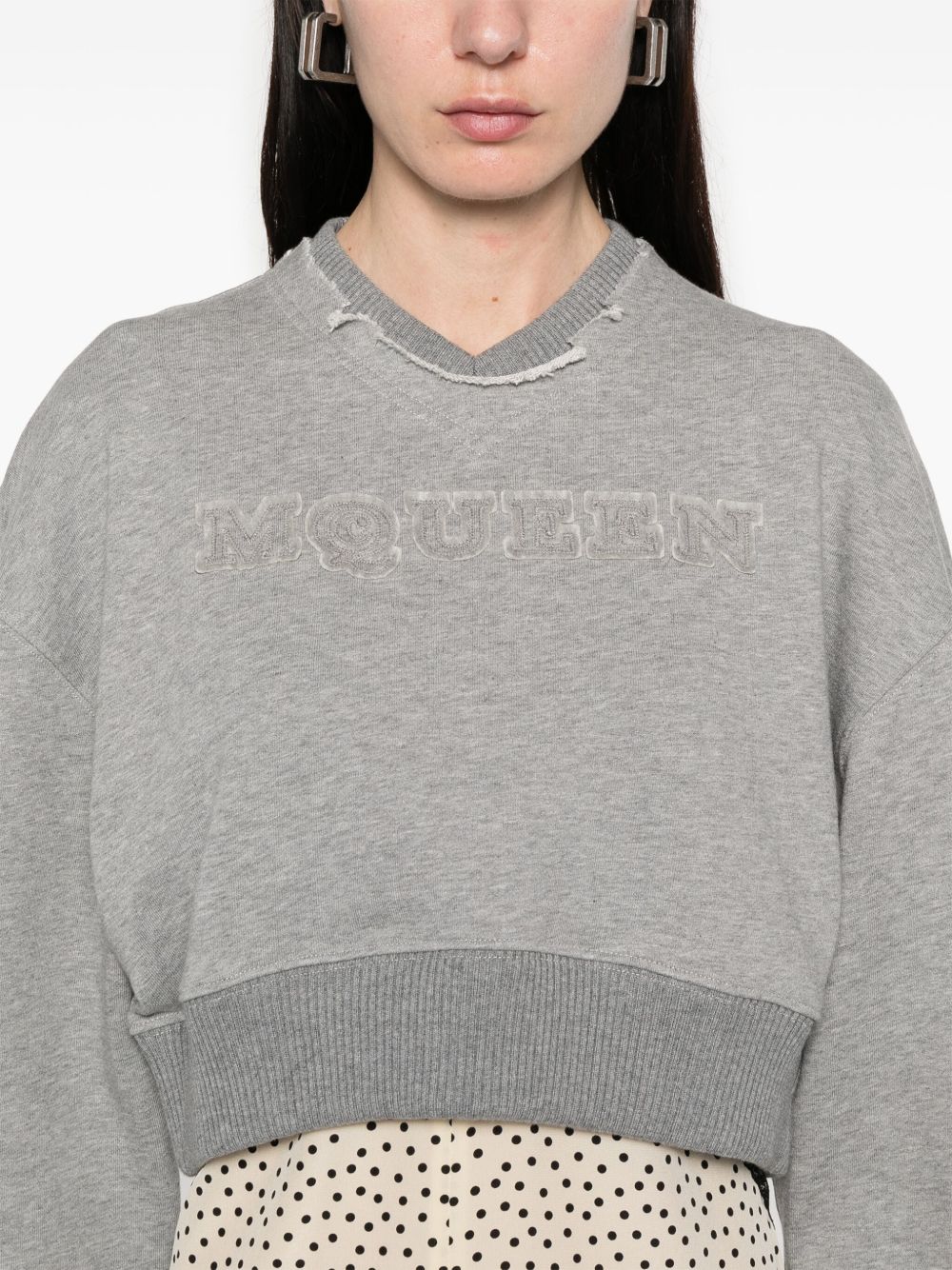 Alexander McQueen Cropped Sweatshirt