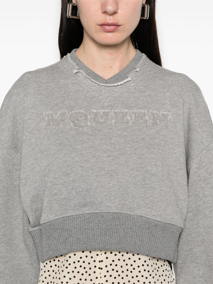 Alexander McQueen Cropped Sweatshirt