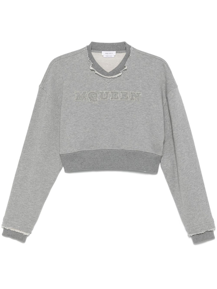 Alexander McQueen Cropped Sweatshirt