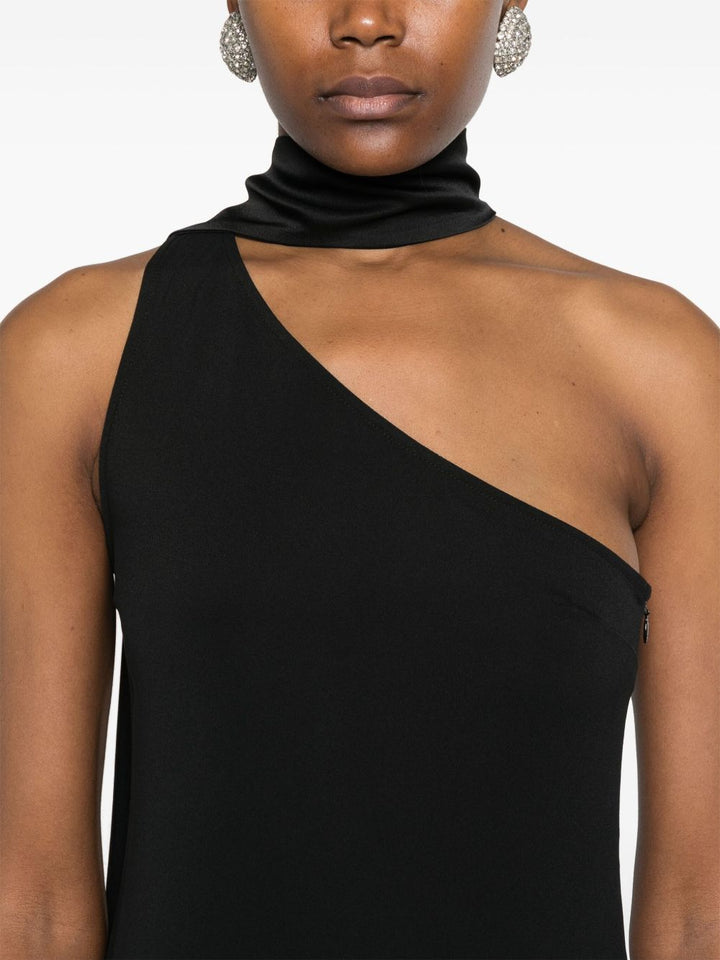 TALLER MARMO PRE Asymmetric Fringed dress
