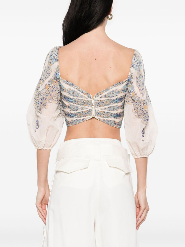 Zimmermann pleated crop top