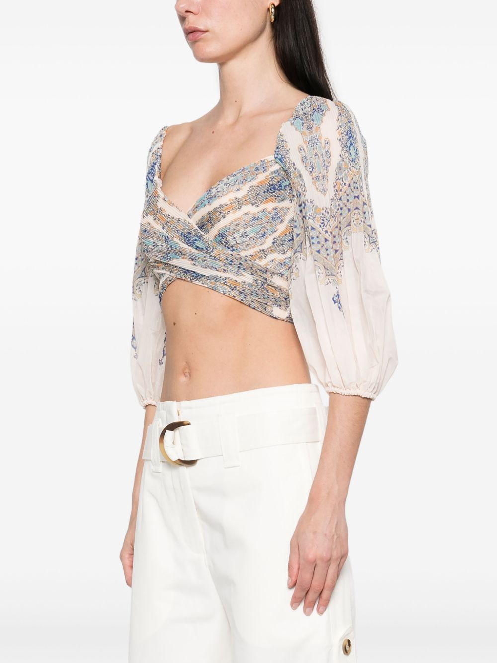 Zimmermann pleated crop top