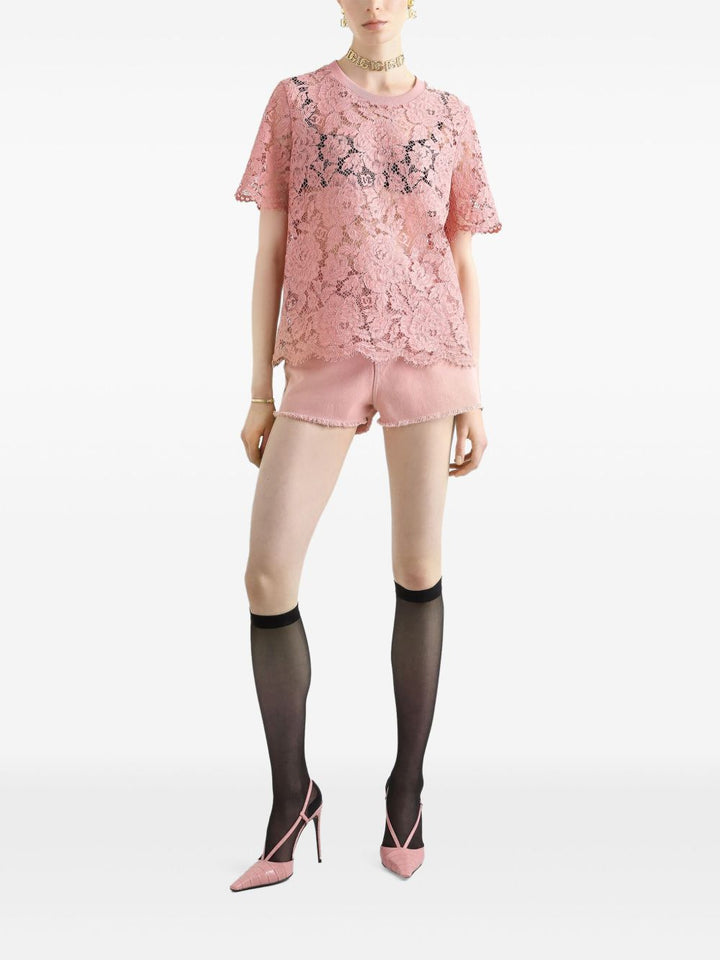 Dolce & Gabbana lace short sleeved T-shirt