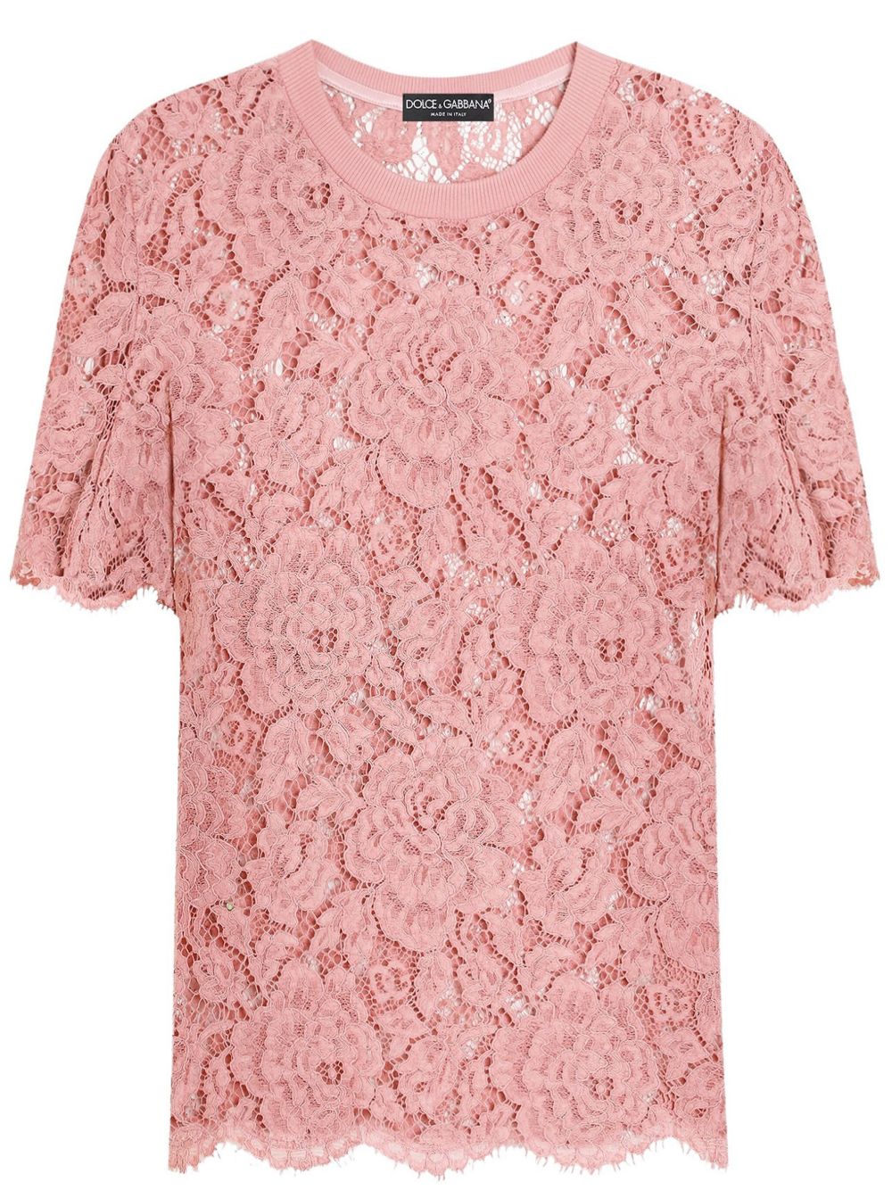 Dolce & Gabbana lace short sleeved T-shirt
