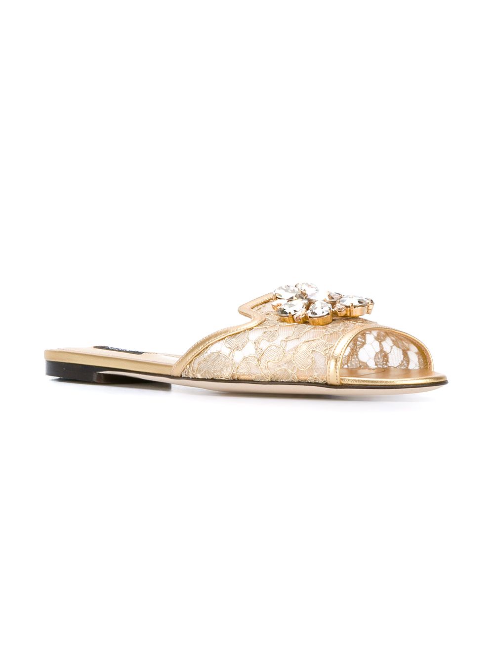 Dolce & Gabbana flat lace sandals