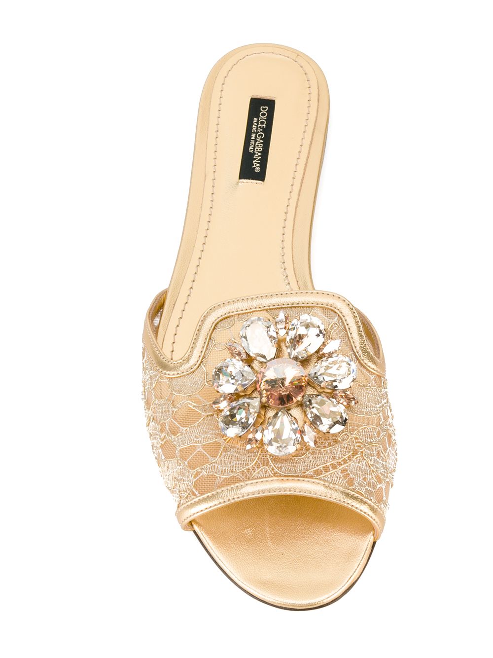 Dolce & Gabbana flat lace sandals