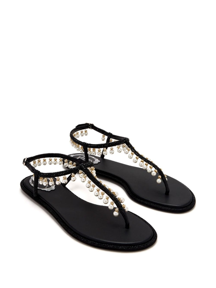 René Caovilla Diana pearl sandals