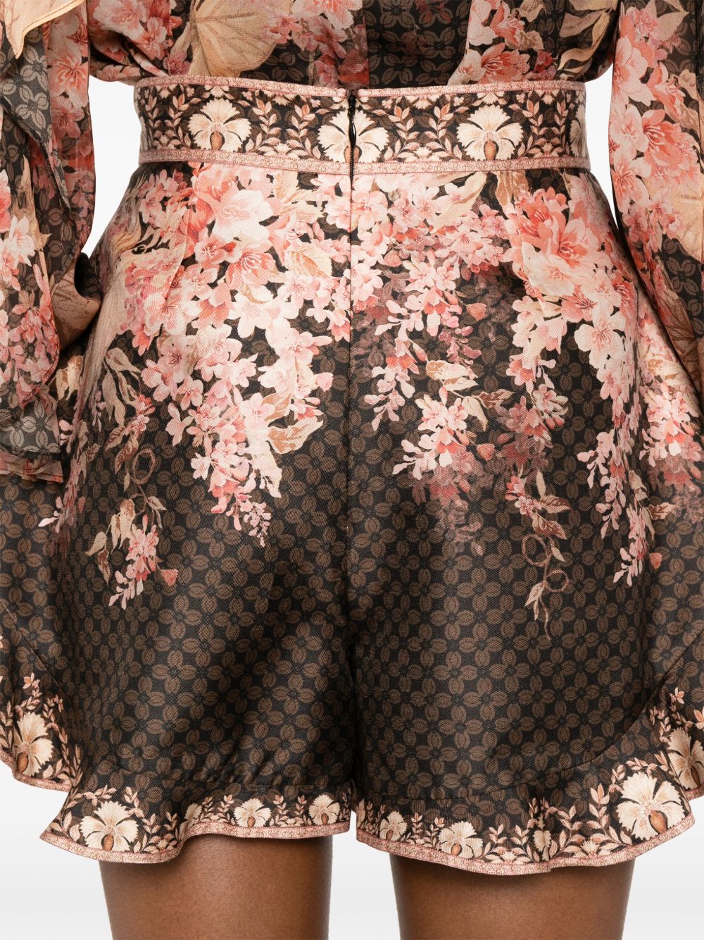 Zimmermann Printed Linen Shorts