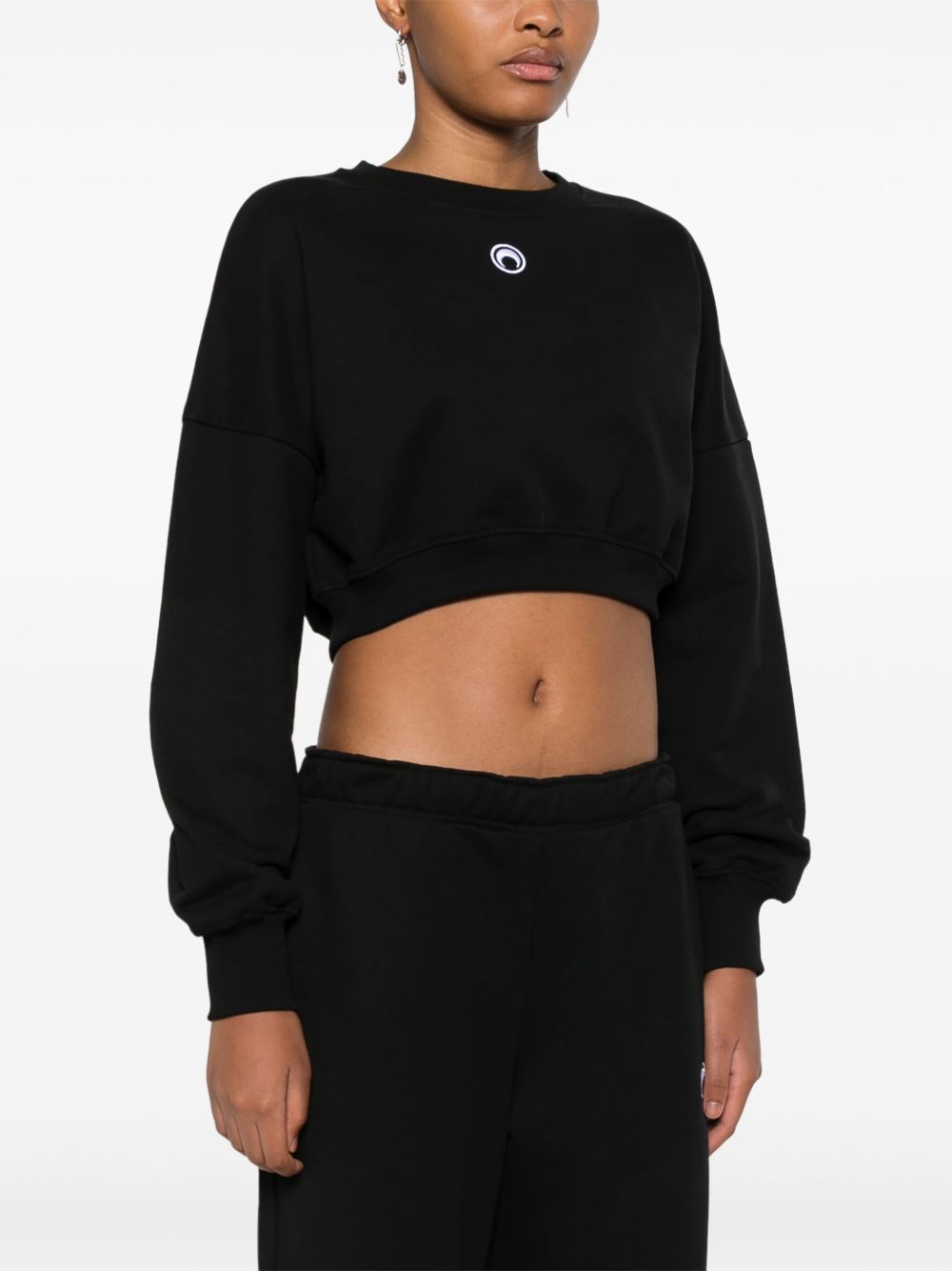 MARINE SERRE Cropped Sweatshirt