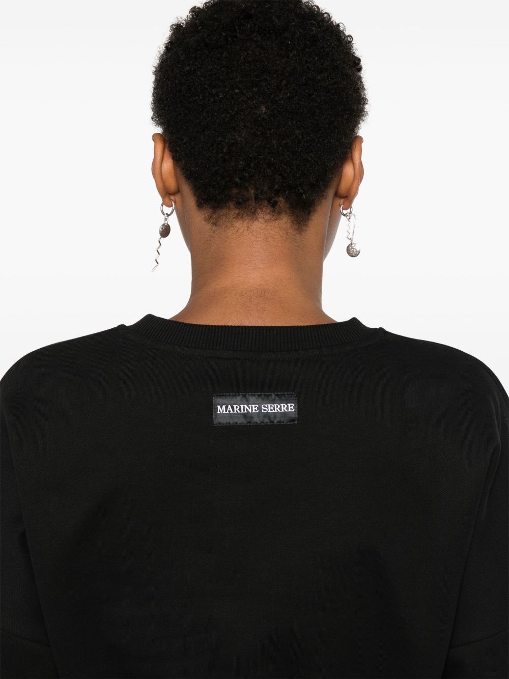 MARINE SERRE Cropped Sweatshirt