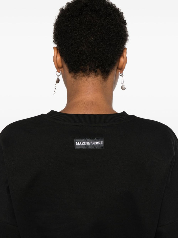MARINE SERRE Cropped Sweatshirt