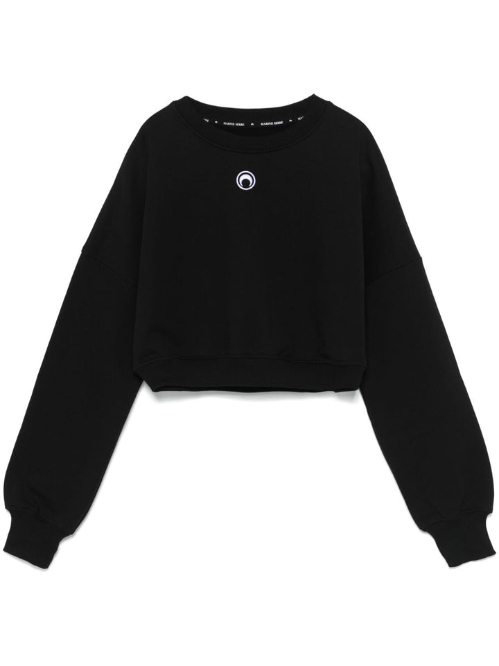MARINE SERRE Cropped Sweatshirt