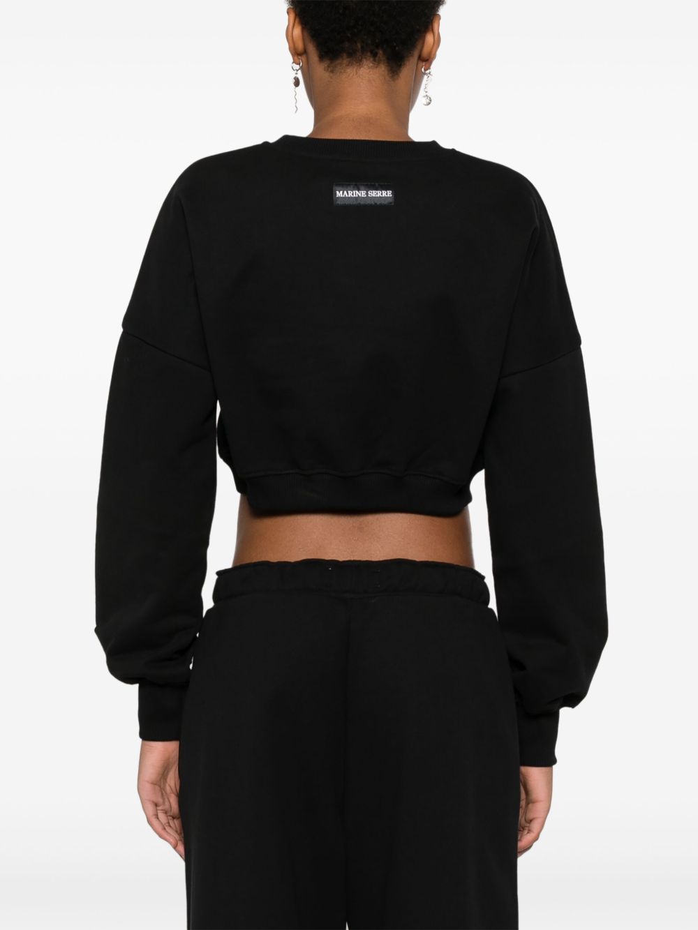 MARINE SERRE Cropped Sweatshirt