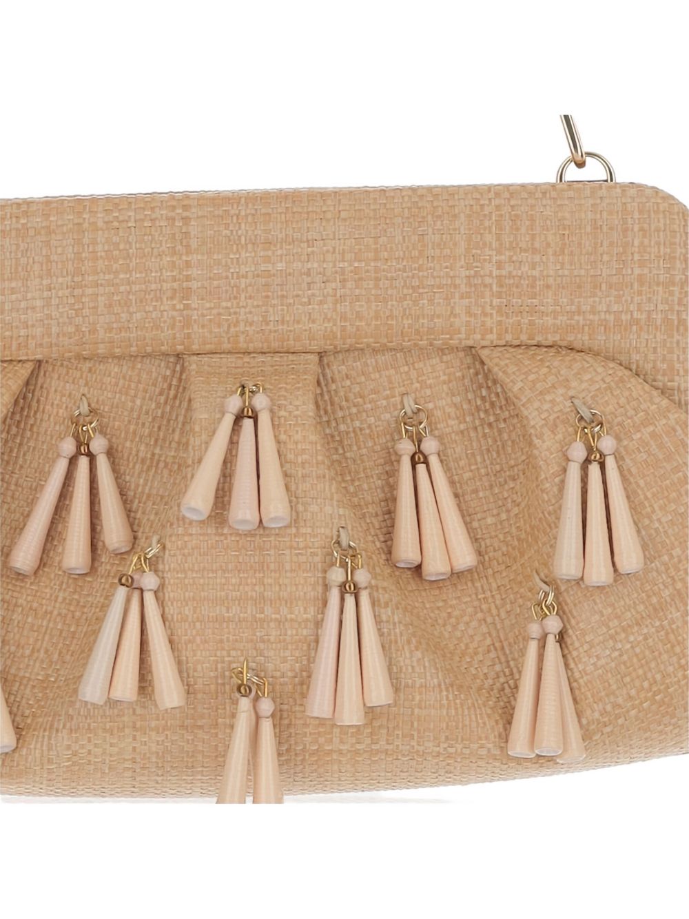 Themoire' Emera Fringed Clutch Bag