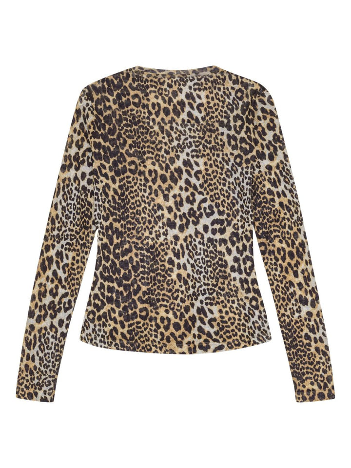 GANNI leopard print T-shirt