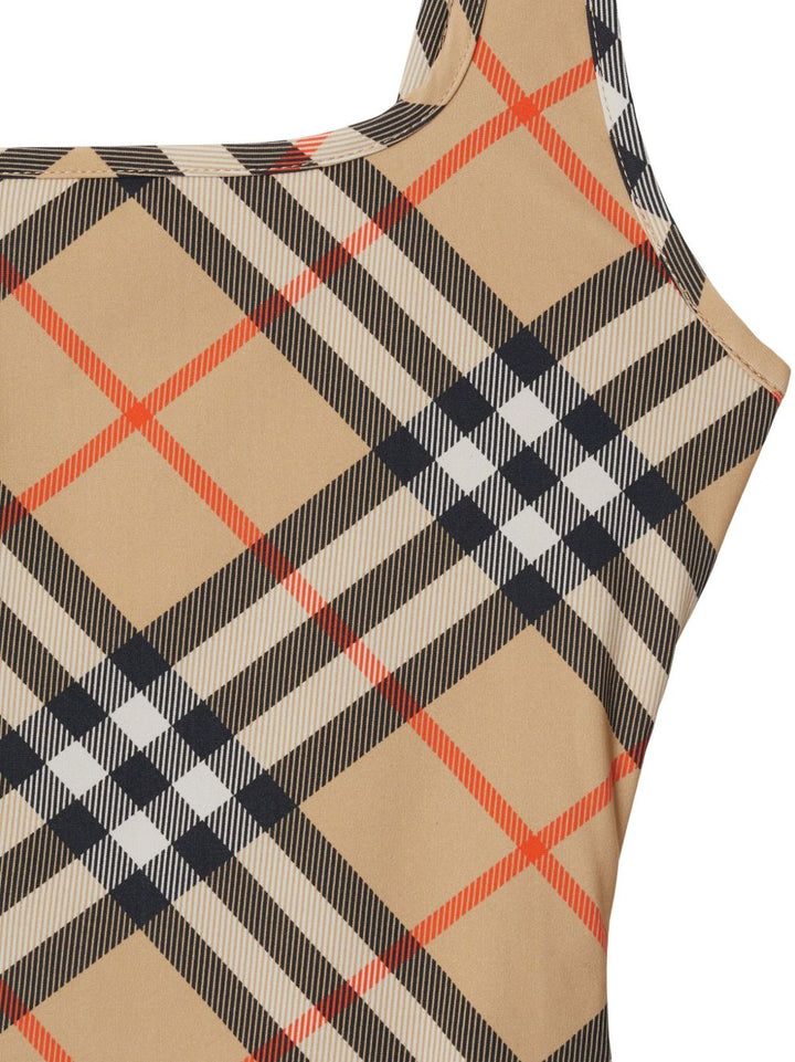 Burberry check-pattern swimsuit