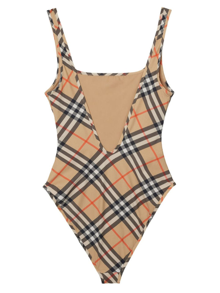 Burberry check-pattern swimsuit