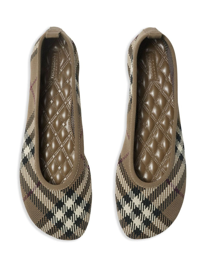 Burberry Checkered Ballerina Flats