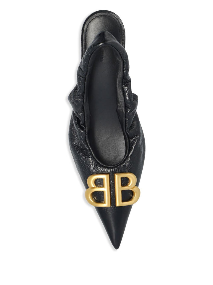 Balenciaga Monaco leather slingback pumps