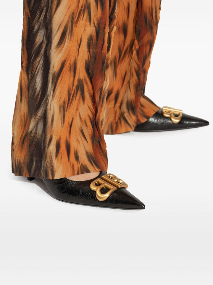 Balenciaga Monaco leather slingback pumps