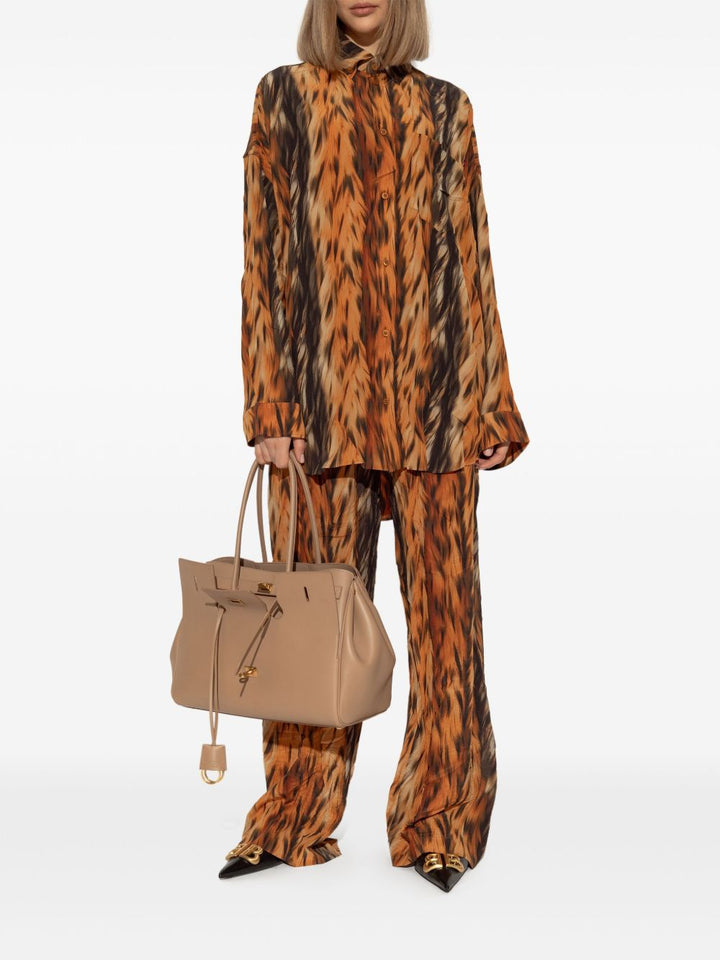 Balenciaga Monaco leather slingback pumps