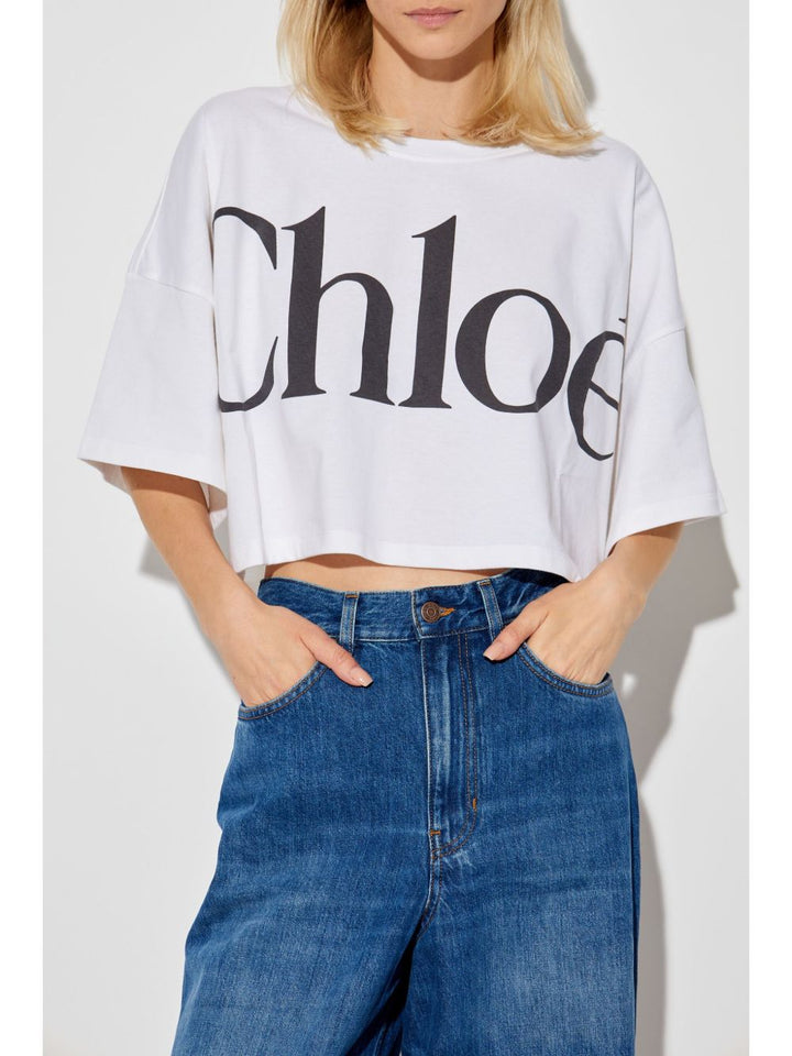 Chloé logo cropped T-shirt
