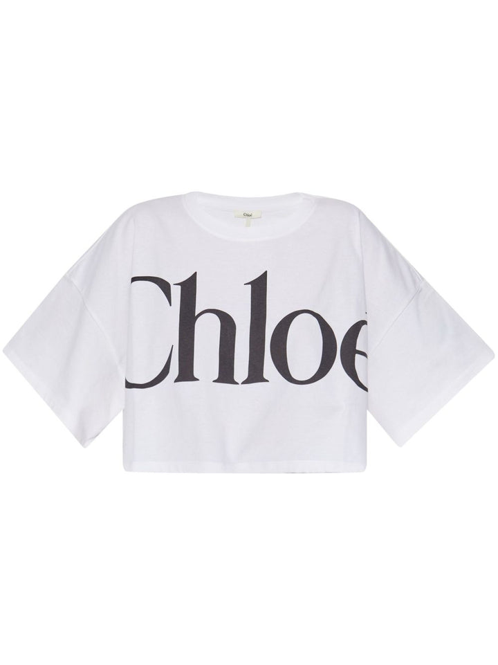 Chloé logo cropped T-shirt