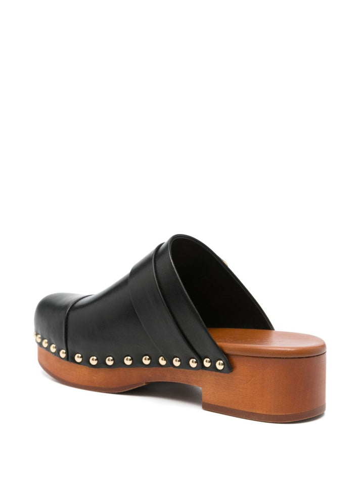 Chloé Jeannette leather clogs