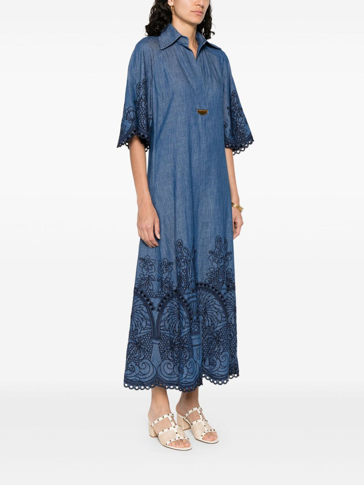 Zimmermann denim embroidered Dress
